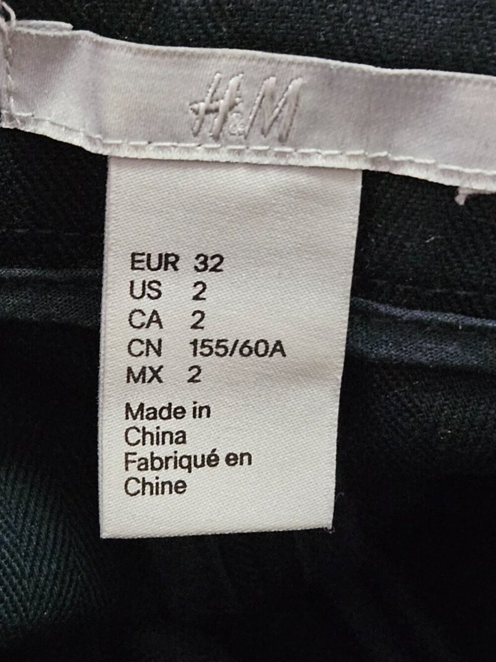 H&M Dress Pants Tailored Trousers with Pockets Women's Size 2 - Picture 3 of 7